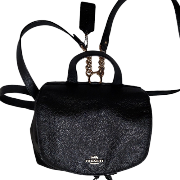 Coach Elle Leather Drawstring Backpack Great Condition - Picture 5 of 13